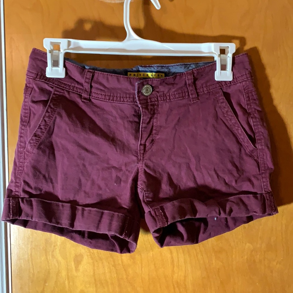 Maroon shorts